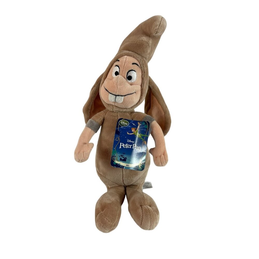 Disney Peter Pan Lost Boys Nibs Rabbit Plush‎ 12" Stuffed Toy Lovey Damaged Tag